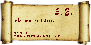 Sümeghy Edina névjegykártya