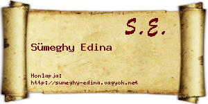 Sümeghy Edina névjegykártya